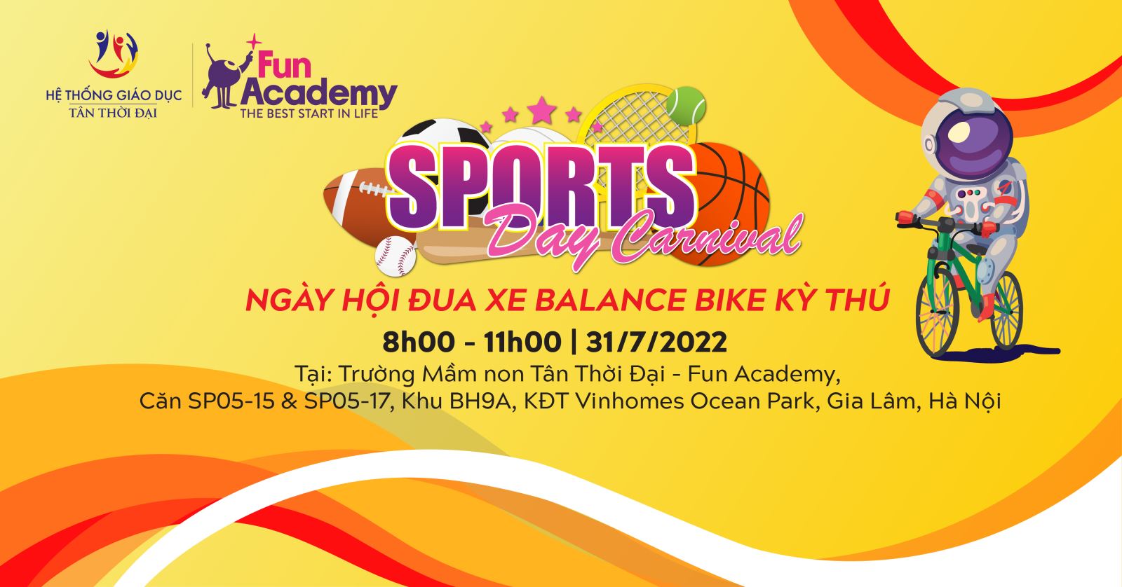 Ng y h i ua xe Balance Bike t i M m non T n Th i i Fun